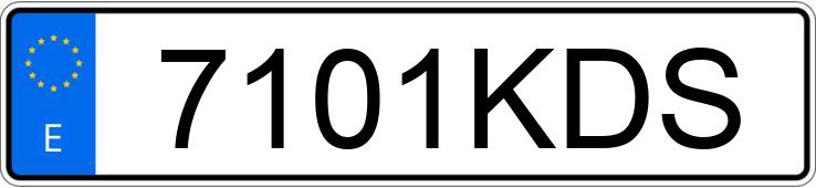 Numer rejestracyjny 7101KDS posiada AUDI A5 SPORTBACK Numer rejestracyjny 7101KDS posiada AUDI A5 SPORTBACK