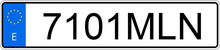 Numer rejestracyjny 7101MLN posiada TESLA MODEL 3 Numer rejestracyjny 7101MLN posiada TESLA MODEL 3