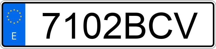 Numer rejestracyjny 7102BCV posiada SUZUKI LT Z