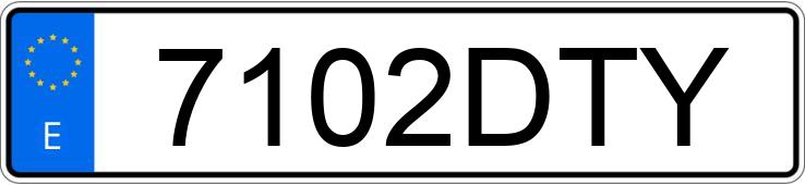 Numer rejestracyjny 7102DTY posiada BMW SERIE 3