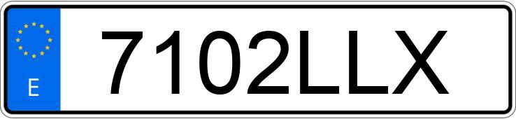 Numer rejestracyjny 7102LLX posiada AUDI A4 1.8 TFSI 120