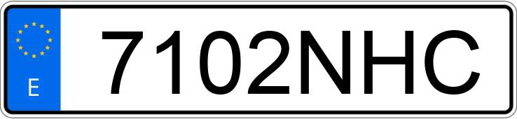 Numer rejestracyjny 7102NHC posiada PEUGEOT 206