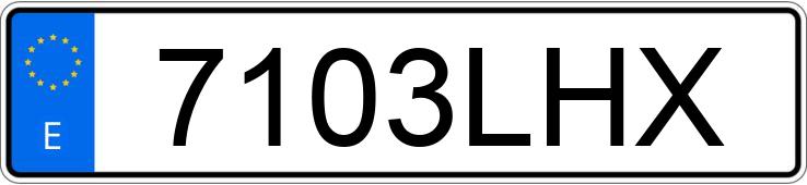 Numer rejestracyjny 7103LHX posiada TOYOTA LAND CRUISER