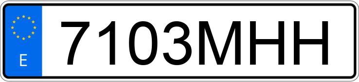 Numer rejestracyjny 7103MHH posiada FORD FOCUS