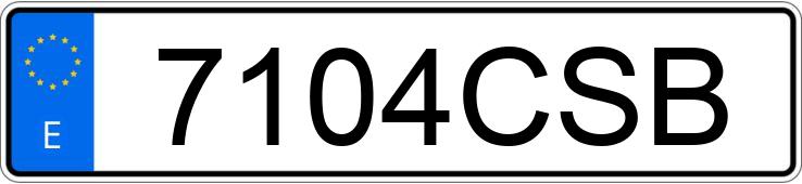 Numer rejestracyjny 7104CSB posiada MERCEDES CLK (208-209)