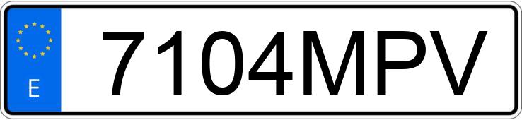 Numer rejestracyjny 7104MPV posiada CITROEN C4
