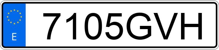 Numer rejestracyjny 7105GVH posiada MITSUBISHI COLT