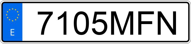 Numer rejestracyjny 7105MFN posiada RENAULT CLIO