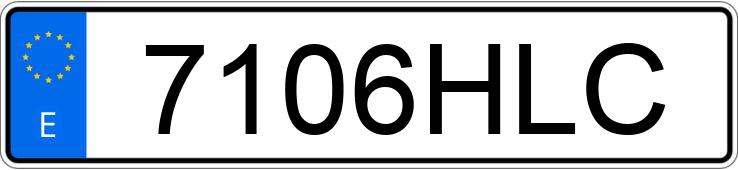 Il numero di registrazione 7106HLC ha CITROEN C5