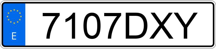 Numer rejestracyjny 7107DXY posiada MERCEDES VIANO