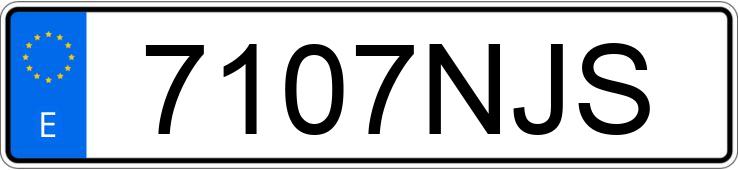 Numer rejestracyjny 7107NJS posiada SEAT IBIZA Numer rejestracyjny 7107NJS posiada SEAT IBIZA