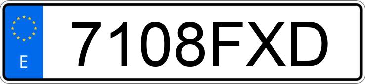 Numer rejestracyjny 7108FXD posiada OPEL ASTRA