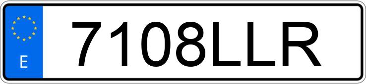 Registreringsnummer7108LLR har PEUGEOT 208