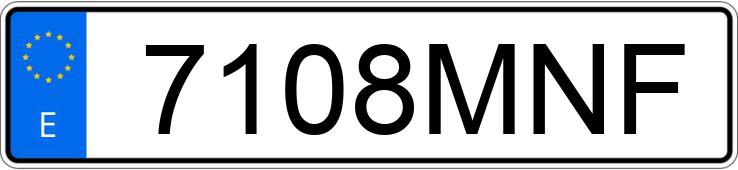 Numer rejestracyjny 7108MNF posiada AUDI Q5 SPORTBACK