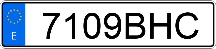Numer rejestracyjny 7109BHC posiada VOLKSWAGEN GOLF