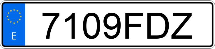 Numer rejestracyjny 7109FDZ posiada IVECO DAILY