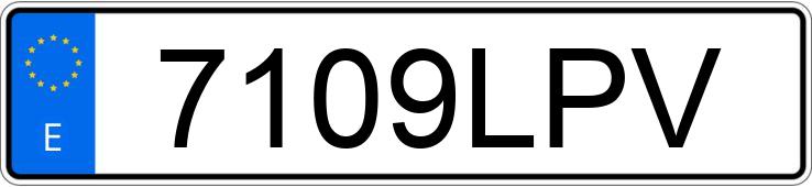 Die Registrierungsnummer 7109LPV hat FORD TRANSIT