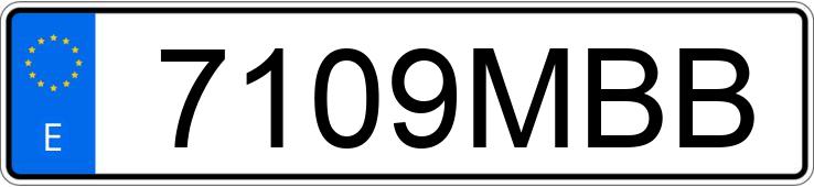 Numer rejestracyjny 7109MBB posiada IVECO DAILY