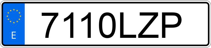 Il numero di registrazione 7110LZP ha SSANGYONG/KGM TIVOLI