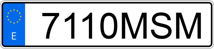 Numer rejestracyjny 7110MSM posiada SKODA FABIA Numer rejestracyjny 7110MSM posiada SKODA FABIA