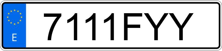 Numer rejestracyjny 7111FYY posiada RENAULT KANGOO Numer rejestracyjny 7111FYY posiada RENAULT KANGOO