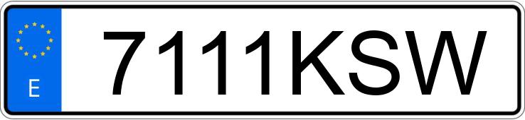 Numer rejestracyjny 7111KSW posiada TOYOTA YARIS