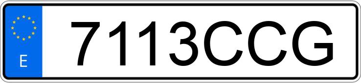 Numer rejestracyjny 7113CCG posiada AUDI A3
