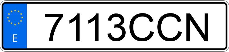 Numer rejestracyjny 7113CCN posiada BMW SERIE 5