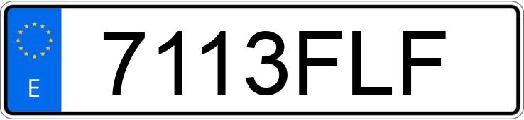 Numer rejestracyjny 7113FLF posiada RENAULT SCENIC