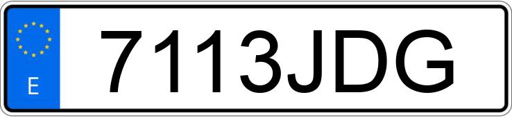 Numer rejestracyjny 7113JDG posiada DACIA LODGY