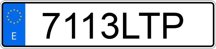 Numer rejestracyjny 7113LTP posiada BMW X3