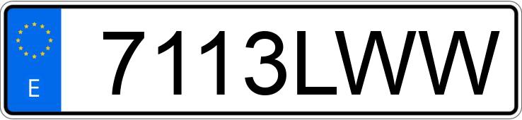 Numer rejestracyjny 7113LWW posiada MERCEDES GLC (253)