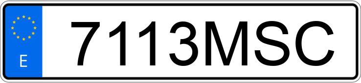 Numer rejestracyjny 7113MSC posiada CUPRA LEON