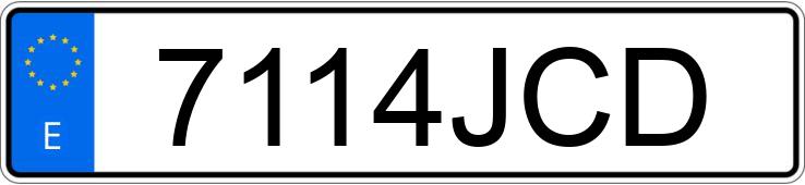 Numer rejestracyjny 7114JCD posiada AUDI S4