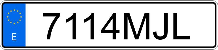 Numer rejestracyjny 7114MJL posiada MERCEDES V (638-639-447)