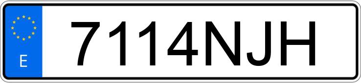 Numer rejestracyjny 7114NJH posiada HYUNDAI I30