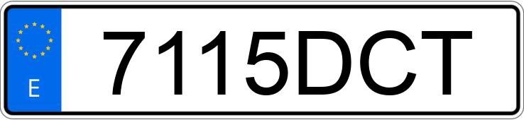 Numer rejestracyjny 7115DCT posiada SEAT IBIZA