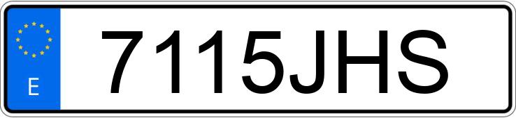 Registreringsnummeret 7115JHS har FORD CUSTOM