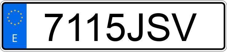 Numer rejestracyjny 7115JSV posiada VOLKSWAGEN TRANSPORTER