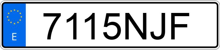 Numer rejestracyjny 7115NJF posiada BMW SERIE 1