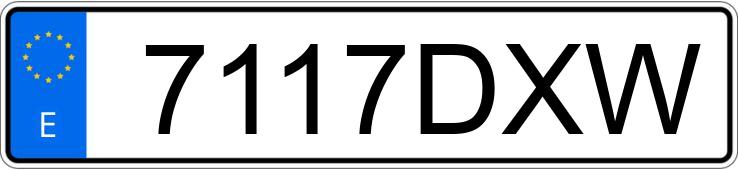 Numer rejestracyjny 7117DXW posiada OPEL ZAFIRA Numer rejestracyjny 7117DXW posiada OPEL ZAFIRA