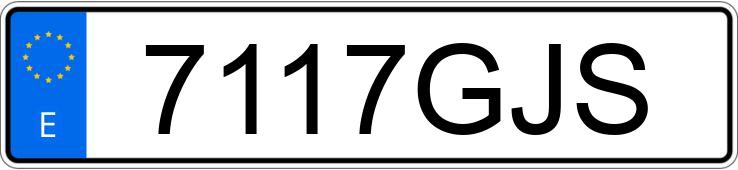 Numer rejestracyjny 7117GJS posiada BMW Z4