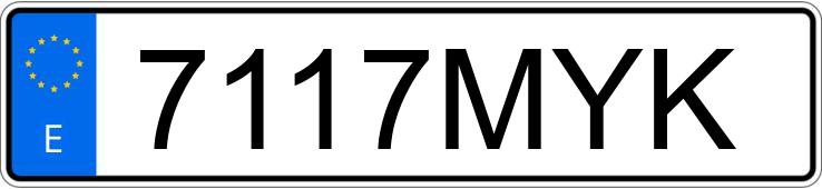 Numer rejestracyjny 7117MYK posiada HYUNDAI I30