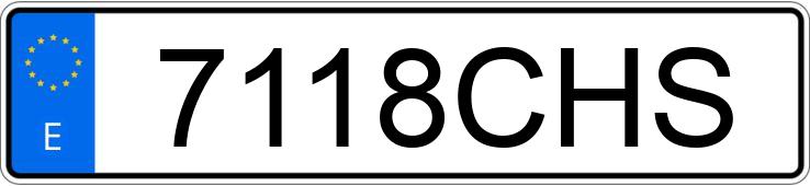 Numer rejestracyjny 7118CHS posiada MERCEDES E (211)