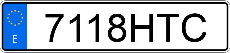 Numer rejestracyjny 7118HTC posiada BMW F 800