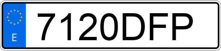 Numer rejestracyjny 7120DFP posiada OPEL COMBO