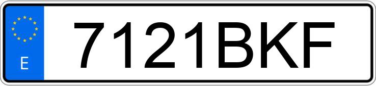 Numer rejestracyjny 7121BKF posiada Daewoo Lanos