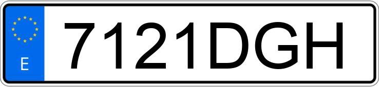 Numer rejestracyjny 7121DGH posiada CITROEN C4