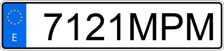 Numer rejestracyjny 7121MPM posiada IVECO DAILY