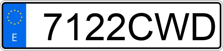 Numer rejestracyjny 7122CWD posiada FORD FOCUS